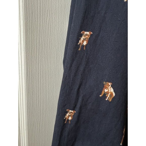 J.Crew‎ Men’s Navy Dog Button Down Long Sleeve Shirt Size XL - Picture 3 of 10